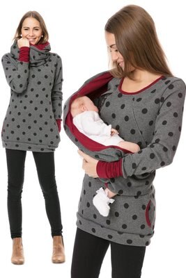 Nursing Hoodie Winter Breastfeeding Cover